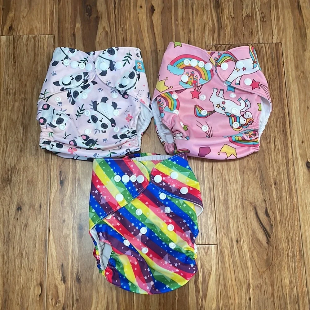 Colorful Kids Cloth Diaper Set